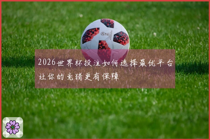 2026世界杯投注如何选择最优平台让你的竞猜更有保障